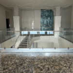 railing glass installation